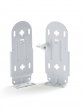 double roller blind double brackets white